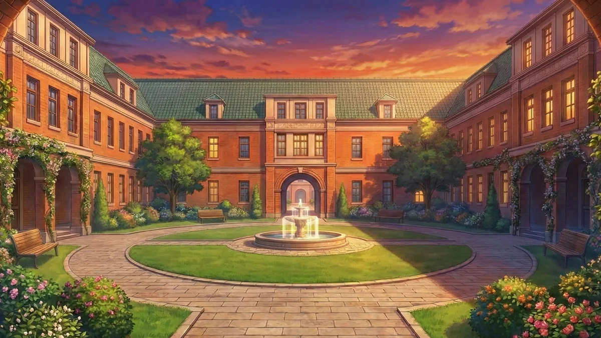 聖バルナバ女学院中庭
